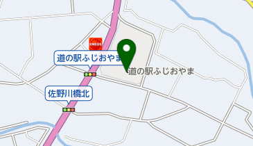 道の駅 ふじおやま情報コーナーの地図画像
