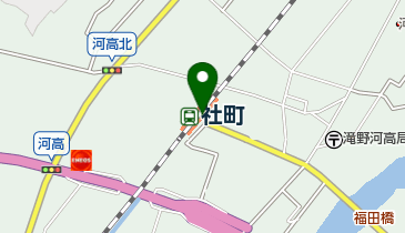 社町駅 待合室の地図画像