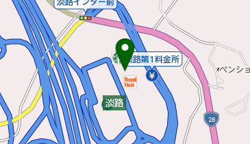 神戸淡路鳴門自動車道 淡路サービスエリア 下りフードの地図画像