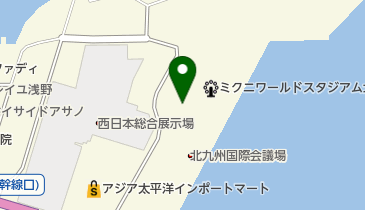 ミクニワールドスタジアム 記者席の地図画像