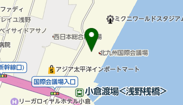 ミクニワールドスタジアム 記者室の地図画像