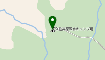久住高原沢水キャンプ場の地図画像