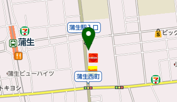 パンダ理容室 蒲生店の地図画像