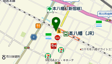 ゼンリン　地図A4 千葉県 市川市   1 市川 八幡 千葉県市川市の無線LAN/Wi-Fiスポット一覧 - NAVITIME