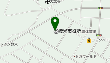 登米市役所の地図画像
