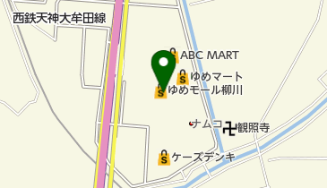 namcoゆめモール柳川店の地図画像