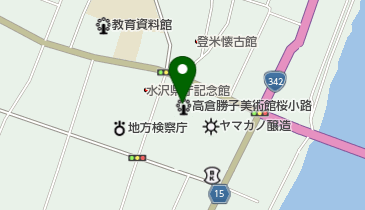 高倉勝子美術館の地図画像