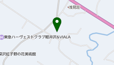 ホテルベルリネッタ軽井沢の地図画像