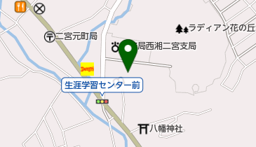 二宮町生涯学習センターの地図画像