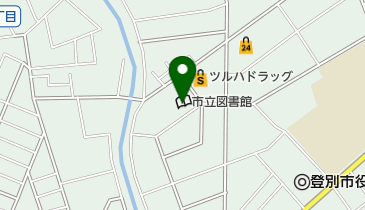 登別市立図書館の地図画像