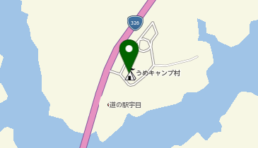 宇目キャンプ場の地図画像