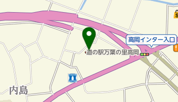 道の駅万葉の里高岡の地図画像