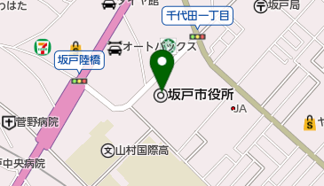 坂戸市役所の地図画像