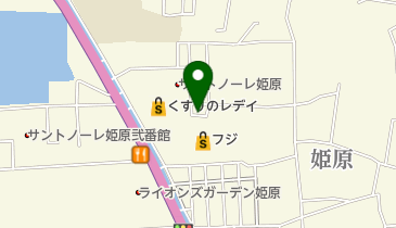 namcoフジ姫原店の地図画像