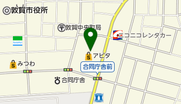 namcoアピタ敦賀店の地図画像