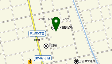 士別市役所 本庁舎 (APB-1F-W01)の地図画像