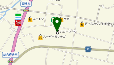 ハローワーク鹿島の地図画像