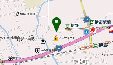 いの町観光協会の地図画像