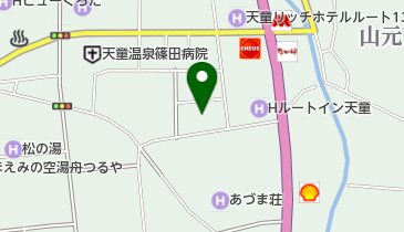 高齢者健康福祉施設「天童温泉 はな駒荘」の地図画像