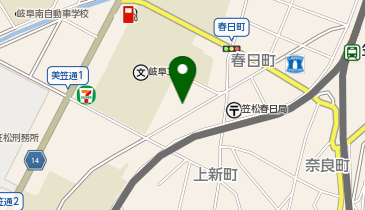 笠松中央公民館の地図画像