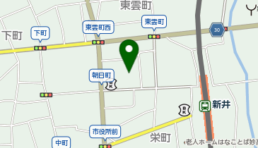 さん来夢あらい 広場の地図画像