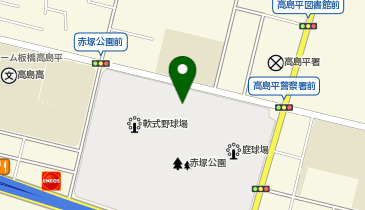 赤塚公園 駐車場の地図画像