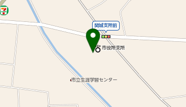 筑西市役所 関城支所の地図画像