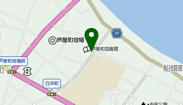 芦屋町中央公民館の地図画像