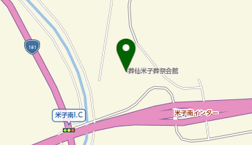 葬仙米子葬祭会館の地図画像
