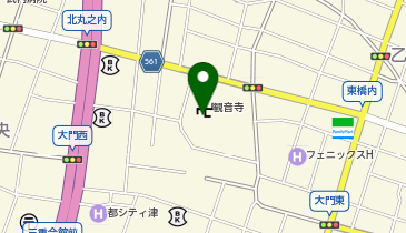 津観音の地図画像