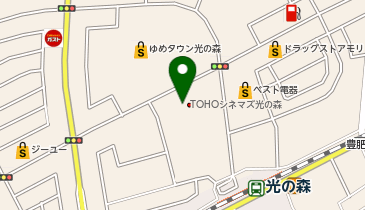 namcoゆめタウン光の森店111の地図画像