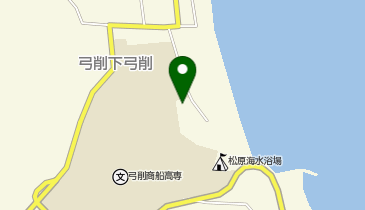 松原海水浴場の地図画像