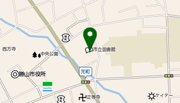 勝山市立図書館の地図画像