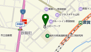 敦賀公共職業安定所の地図画像