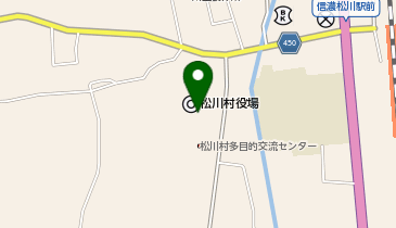 信州安曇野 松川村の地図画像