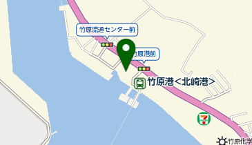たけはら海の駅の地図画像
