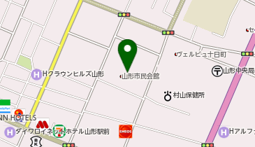 山形市民会館2Fの地図画像