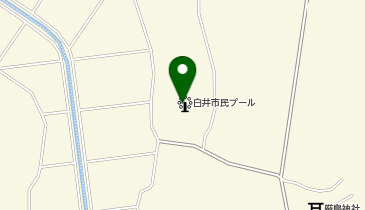 白井市民プールの地図画像