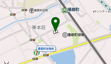 播磨町立図書館の地図画像