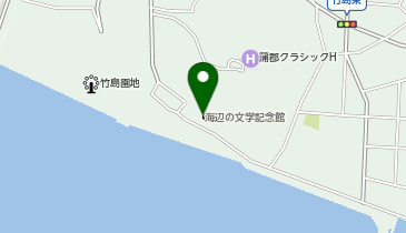 海辺の文学記念館の地図画像