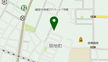 昭島富士見湯の地図画像