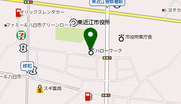 ハローワーク東近江の地図画像