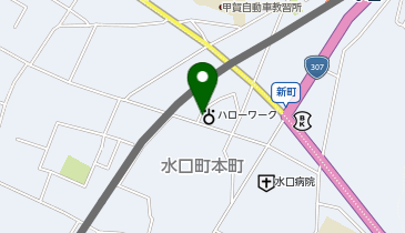 ハローワーク甲賀の地図画像