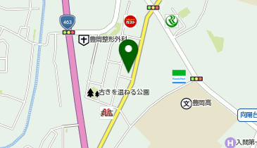 ハザマダイナーの地図画像