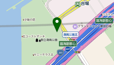 潮風公園 第一駐車場の地図画像