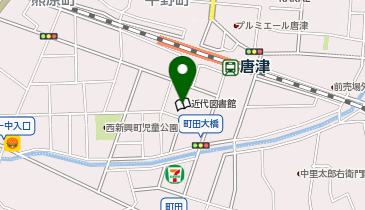 唐津市近代図書館の地図画像