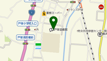 戸塚地区センターの地図画像