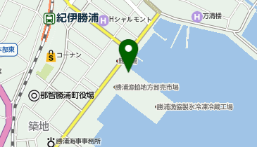 勝浦漁港にぎわい市場の地図画像