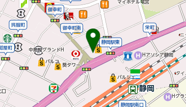 スマートアクアリウム静岡の地図画像