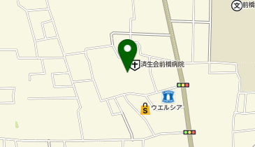 群馬県済生会前橋病院の地図画像